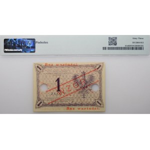 1 zloty 1919 - ser. P. 46 B - PATTERN.