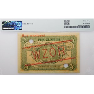 5 złotych 1925 bilet zdawkowy - ser. A - WZÓR