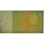 10 złotych 1928 - próba kolorystyczna - poddruk irysowy awersu
