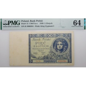 5 gold 1930 - ser. H. - uniform letter