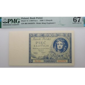 5 gold 1930 - ser. BH.