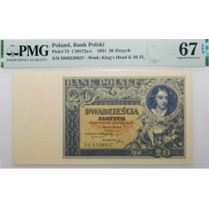 20 gold 1931 - ser. DH.