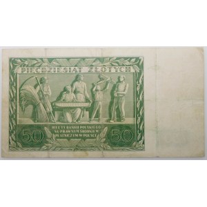 50 złotych 1936 - ser. AW - RZADKI