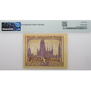 50 fenigów 1919 - Gdańsk - fioletowy