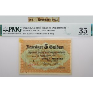 5 guilders November 1, 1923 - Danzig