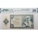50 gold 1939 - one-sided obverse printing sample - ABNCo - RARE