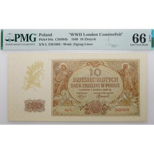 10 gold 1940 - ser. L.