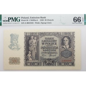 20 gold 1940 - ser. A - first series
