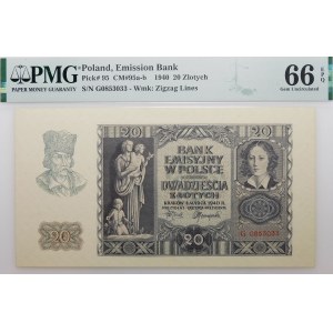 20 gold 1940 - ser. G