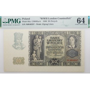 20 gold 1940 - ser. N - described as WWII LC