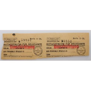 2 x lunch voucher for delegates - Lodz Ghetto
