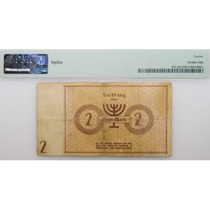 2 marks 1940 - highest variety number* - certificate by Jacek Sarosiek - Lodz Ghetto