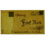 5 marks 1940 - cardboard paper - Lodz Ghetto