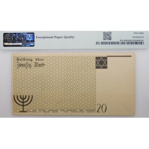20 marks 1940 - numerator type 3 - Lodz Ghetto