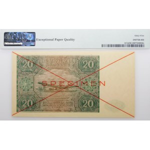 20 gold 1946 - ser. A - SPECIMEN
