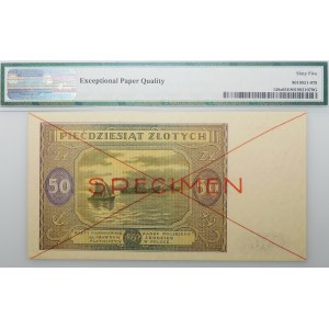 50 zloty 1946 - ser. A - SPECIMEN