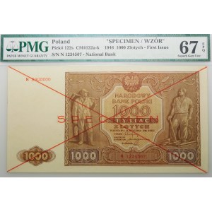 1000 gold 1946 - ser. N - SPECIMEN