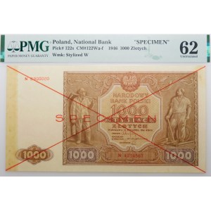 1000 gold 1946 - ser. N - SPECIMEN