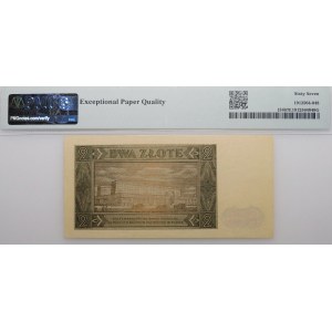 2 zloty 1948 - ser. A - first single letter series