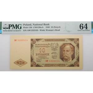 10 gold 1948 - ser. AW
