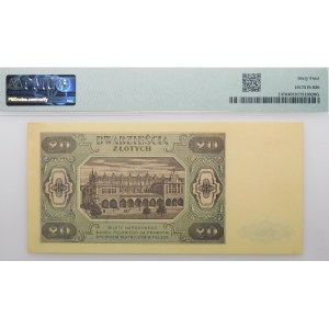 20 gold 1948 - ser. HG - ribbed paper