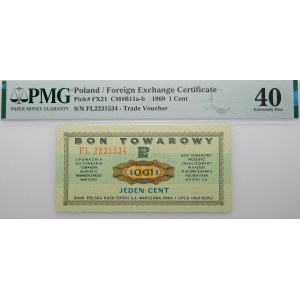 1 cent 1969 Pewex - ser. FL