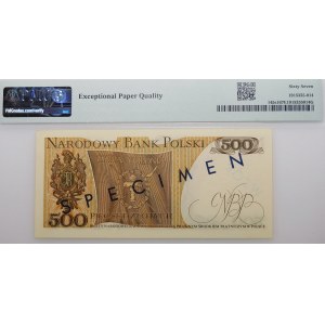 500 złotych 1974 - num. zerowa - brak numeru nakładowego wzoru