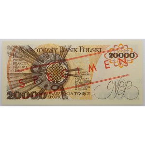 20,000 gold 1989 - ser. A - MODEL - No 1823 *.