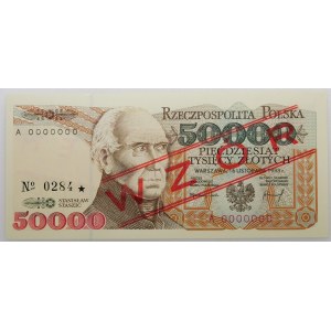 50,000 PLN 1993 - ser. A - MODEL - No 0284 *.
