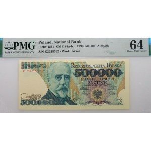 500.000 złotych 1990 - ser. K