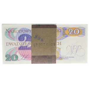 Paczka bankowa 20 złotych 1982 - ser. Z - seria jednoliterowa