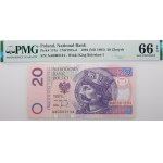10 + 20 złotych 1994 - ser. AA - takie same niskie numery - pierwsze serie