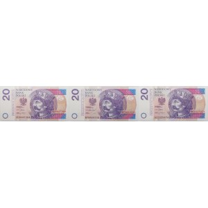 Lot 3 x 20 złotych 2012-2016 - ser. AC, AD, BF