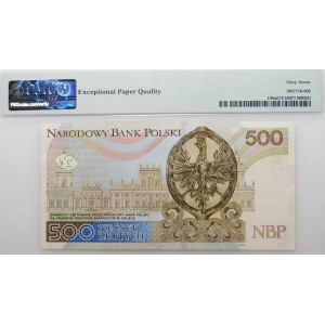 500 złotych 2016 - ser. AC - bardzo niski numer