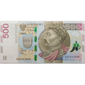 500 zloty 2016 - ser. AG