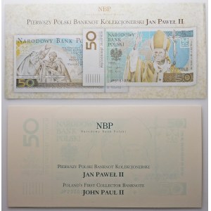 50 złotych 2006 - Jan Paweł II - folder NBP