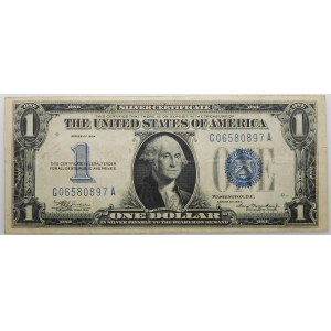 USA - 1 dolar 1934 - blue seal - podpisy: Julian-Morgenthau