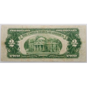USA - 2 dolary 1928 - red seal - podpisy: Julian-Snyder