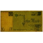 10 marks 1940 Ghetto - no watermark - highest variety number* - Lodz Ghetto