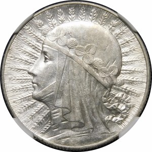5 złotych Głowa Kobiety 1932 ZZM Warszawa