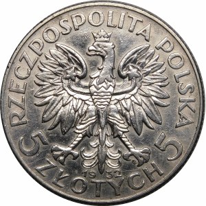 5 gold Frauenkopf 1932 ZZM Warschau