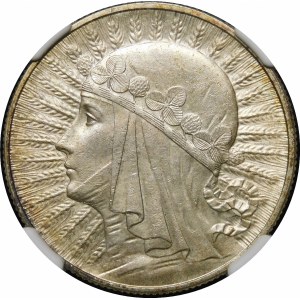 5 Gold Female Head 1932 BZM