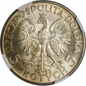 5 złotych Głowa Kobiety 1933