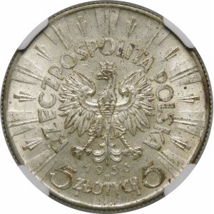 5 zlatých Pilsudski 1936