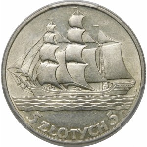 5 Gold Sailing Ship 1936