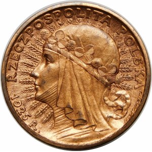SAMPLE 20 Gold Woman's Head 1925 - COPPER