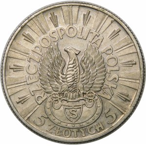 PRÓBA 5 złotych Piłsudski 1934 - SREBRO