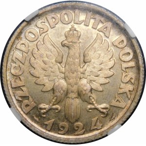 PRÓBA 2 złote Kobieta i kłosy 1924 ESSAI - Ex. KAROLKIEWICZ