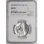 5 złotych Rybak 1974
