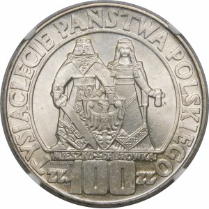 100 złotych Mieszko i Dąbrówka 1966